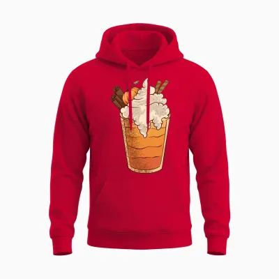 Fall Coffee Unisex Hoodie - Red