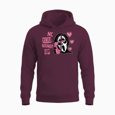 Funny No You Hang Up First Gho-St Calling Hello Halloween Unisex Hoodie - Maroon