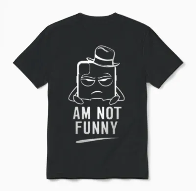 Am Not Funny Unisex T-Shirt - Black