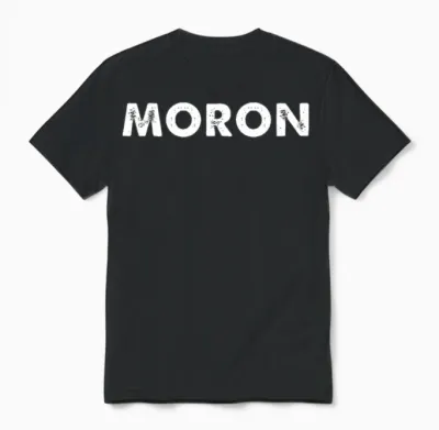 Moron Unisex T-Shirt - Black