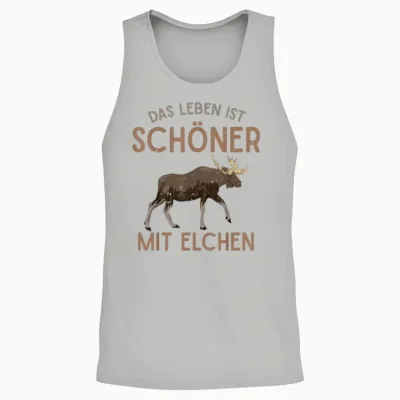 Das Leben Ist Schöner Mit Elchen Schweden Tier Elch Unisex Tank Top - Ash
