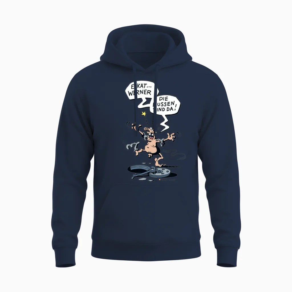 Werner Rhrich Eckat Werner Die Russen Zind Da Unisex Hoodie in Navy