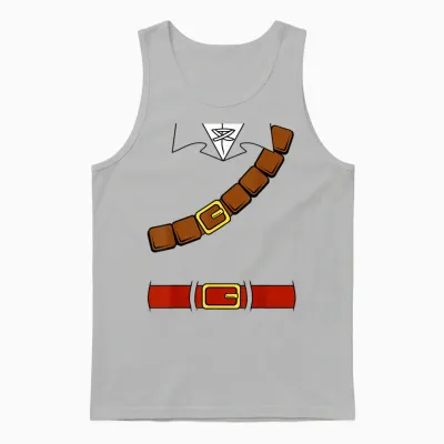 Nintendo Zelda Basic Link Belt and Harness Costume Unisex Tank Top - Ash