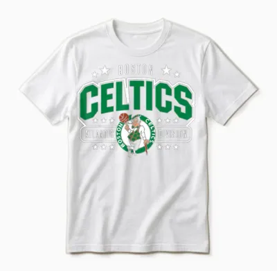 Nba - Boston Celtics Gewölbte Atlantic Division Unisex T-Shirt - White