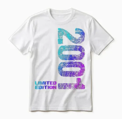 25. Geburtstag 2001 Limited Edition Mann Frau Unisex T-Shirt - White