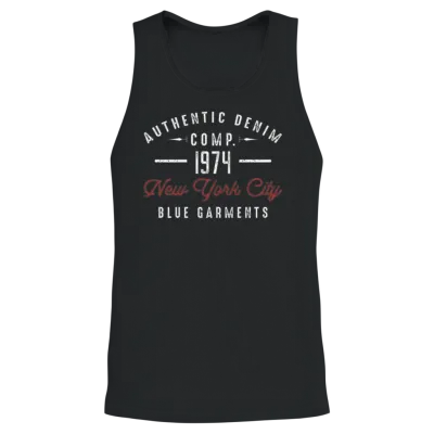 New York City Born in 1974 Vintage Birthday Unisex Tank Top - Black