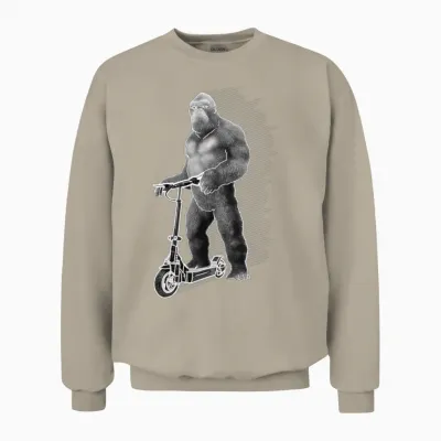 Elektroroller E-Roller E-Scooter King Kong Unisex Sweatshirt - Sand