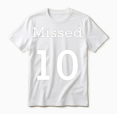 Messi Funny Footballjoke Unisex T-Shirt - White