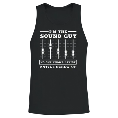 The Sound Guy Unisex Tank Top - Black