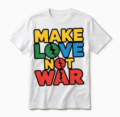 Make Love Not War Unisex T-Shirt - White