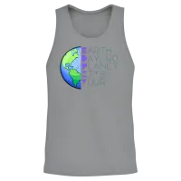 Earth Day Its Yours Go Planet Earth Day Go Planet Unisex Tank Top - Sport Grey – 2
