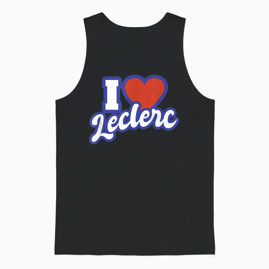 Ich Liebe Leclerc Unisex Tank Top in Black