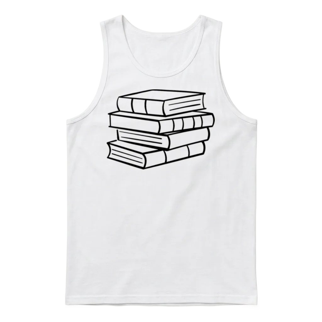 Books โ & Reading Gift Unisex Tank Top - White