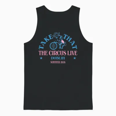 Take That the Circus Live Dublin Unisex Tank Top - Black