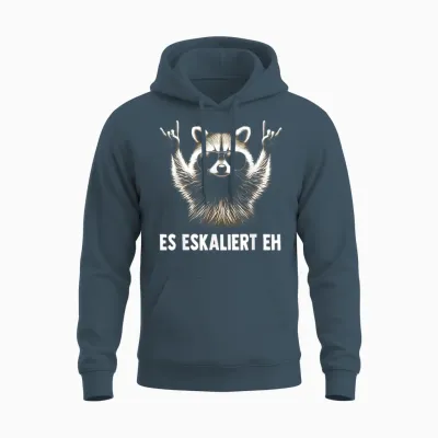 Es Eskaliert Eh Eskalation Waschbär Meme Racoon Unisex Hoodie - Dark Heather