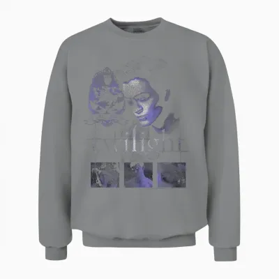 Twilight Edward and Icons T-Shirt, Black Unisex Sweatshirt - Sport Grey