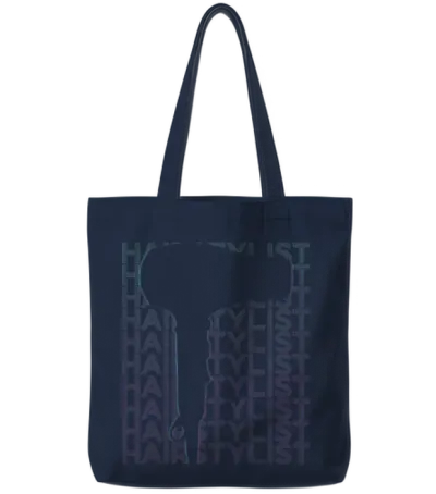 Hairstylist Hairdresser Retro Tote Bags - Navy