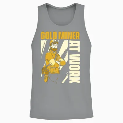 Gold Mining Unisex Tank Top - Sport Grey