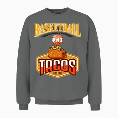 Basketball Fan Retro Unisex Sweatshirt - Graphite Heather