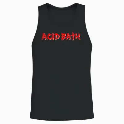 Acid Bath Band Unisex Tank Top - Black
