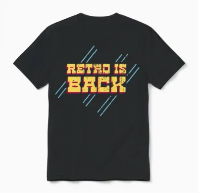 Nostalgia Retro Is Back Unisex T-Shirt - Black