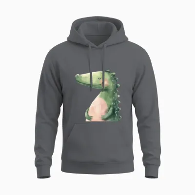 Funny Dragon Unisex Hoodie - Charcoal