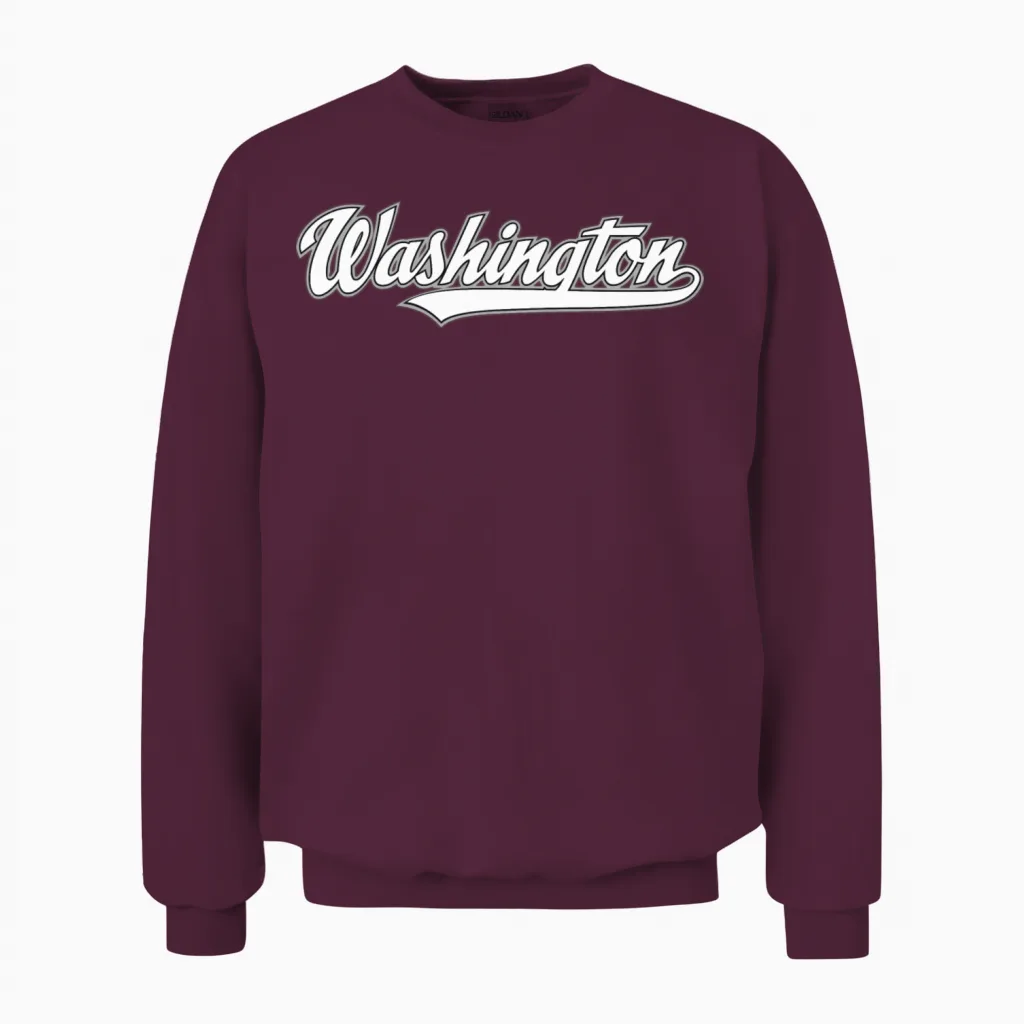 Washington Unisex Sweatshirt in Maroon
