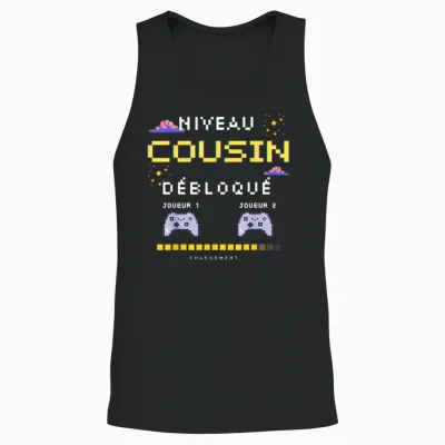 Announcement Pregnancy Future Cousin T-Shirt, Black, S Unisex Tank Top - Black