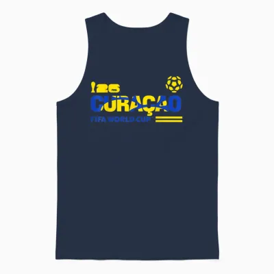 Fifa World Cup26 Qualifier Curacao Unisex Tank Top - Navy