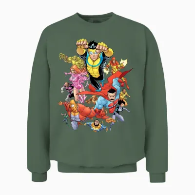 Invincible - Universe Unisex Sweatshirt - Military Green